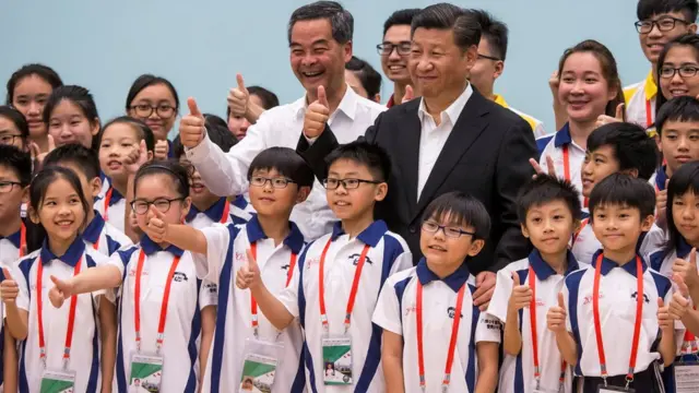 Xi Jinping en Hong Kong