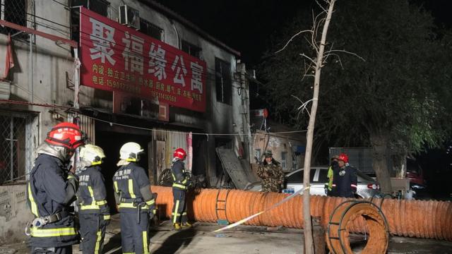 北京大兴西红门镇新建村发生火灾