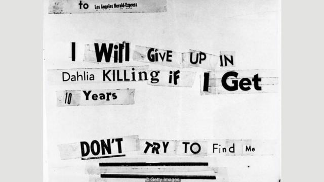 Recorte anônimo do caso Dália Negra