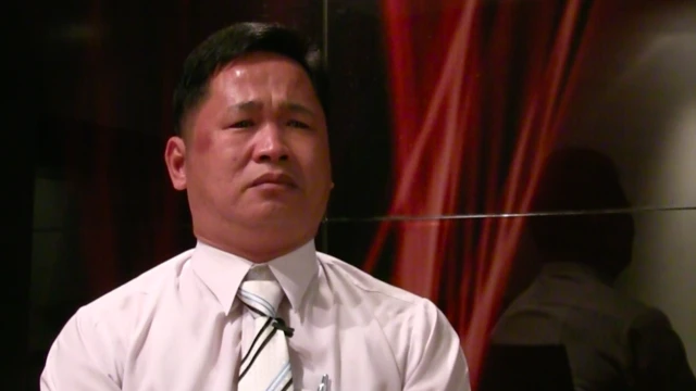 16일 영국 런던의 한 호텔에서 라이따이한 쩐 다이 낫이 BBC 코리아와 인터뷰를 하고 있다