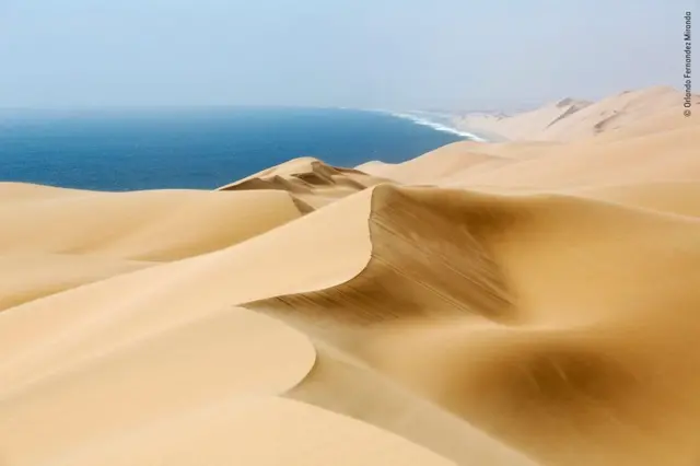 புவி சுற்றுச்சூழல் பிரிவில் நமிபியா பாலைவனம் புகைப்படத்தை எடுத்தத்தற்காக ஓர்லேண்டோ மிராண்டா புகைப்படகலைஞருக்கு விருது அளிக்கப்படுகிறது.