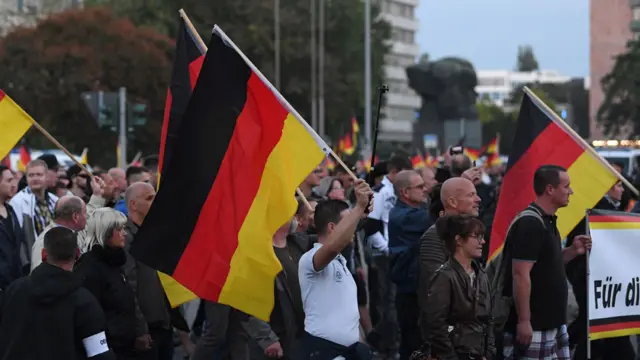 Митинг в Хемнице