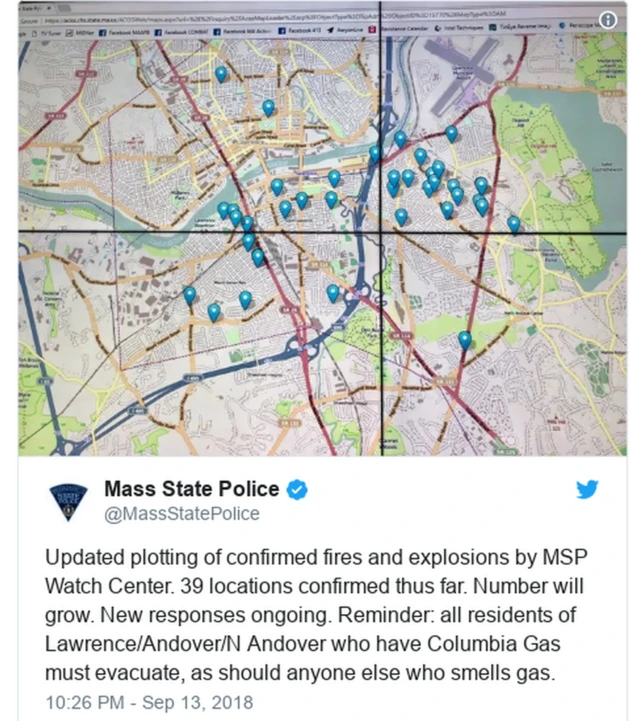 బోస్టన్ లో ఇళ్లు దగ్ధం