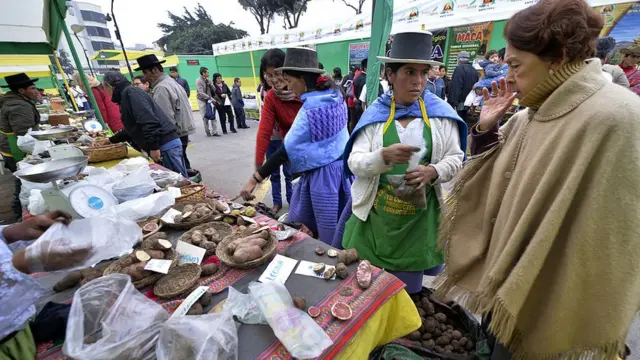 Mercado campesino en Lima