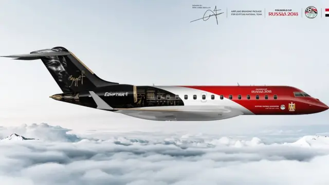 تصميم مقترح لطائرة منتخب مصر