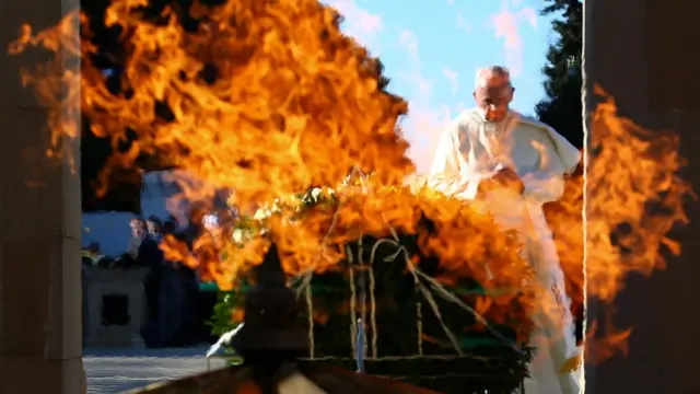 Papa Francis Şəhidlər Xiyabanını ziyarət edib