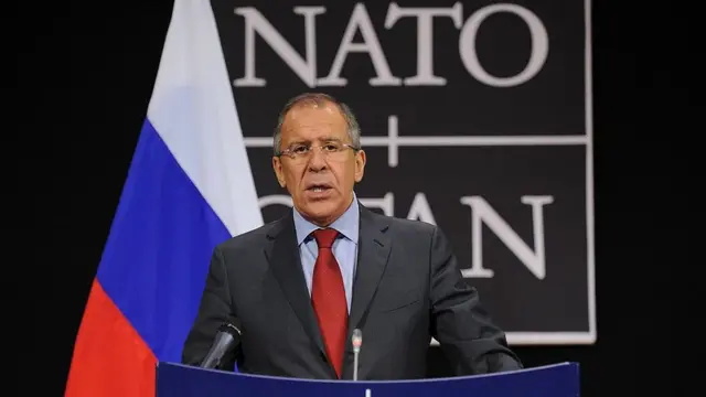 Глава МИД России Сергей Лавров на саммите НАТО в 2012 году