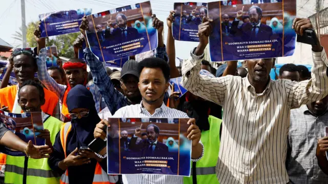 احتجاجات في مقديشو على مذكرة التفاهم