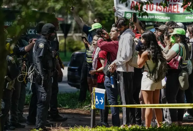 அமெரிக்க மாணவர்கள் போராட்டம், இஸ்ரேல் காஸா போர், பாலத்தீனம்