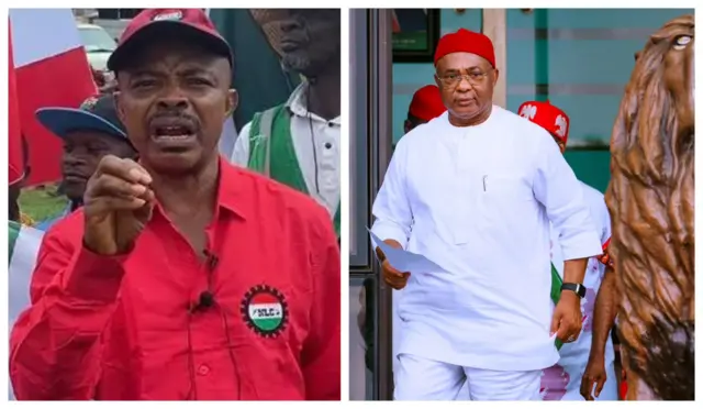 Aworan aarẹ ẹgbẹ oṣiṣẹ ati Gomina ipinlẹ Imo 