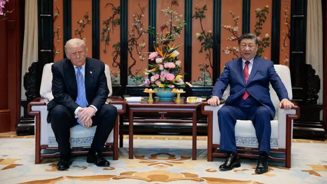 El presidente de China, Xi Jinping, y el de Estados Unidos, Donald Trump.
