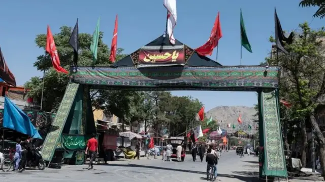 په کابل کې د عاشورا ماسمو پرمهال یوه دروازه.
