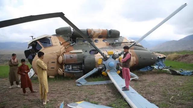 Упавший вертолет в Афганистане