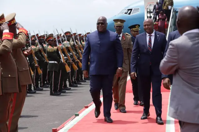 Perezida Tshisekedi ageze i Bujumbura kwitabira iyo nama yatumijwe na Perezida Ndayishimiye