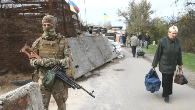 Блокпост у Станиці Луганській