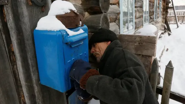 Почтовый ящик в отдаленном российском поселке