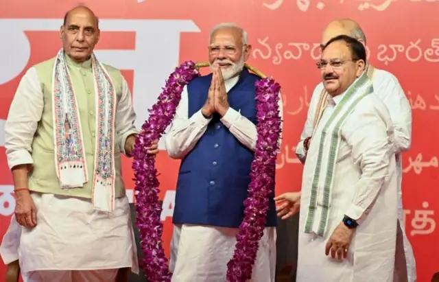 2024 लोकसभा निवडणुकीच्या निकालानंतर पंतप्रधान नरेंद्र मोदी.