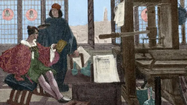 أدخل الباحث ألدوس مانوتسيوس تغييرا ذا طابع ثوري على مجال الطباعة من خلال ابتكار النمط المائل من الحروف المطبوعة