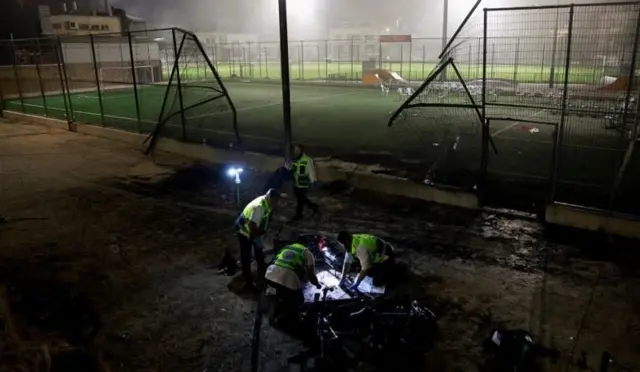 تصاویری از محل حمله موشکی در مجدل شمس