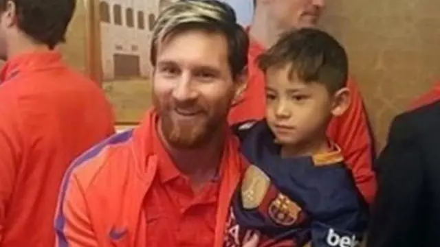 مرتضی بالاخره روز مسابقه دوستانه بارسلونا و الاهلی در دوحه قطر مسی را دید