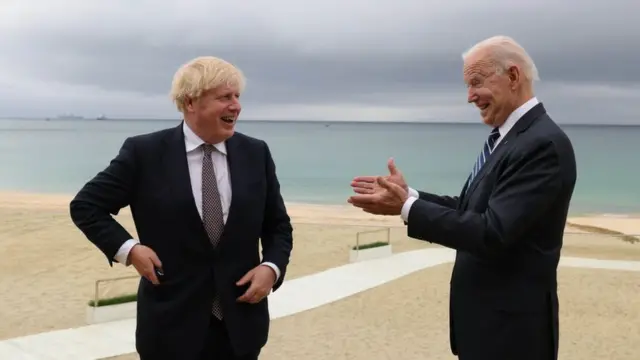 Борис Джонсон и Джо Байден