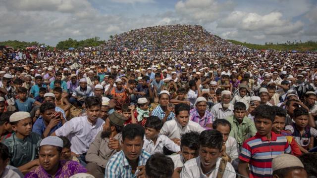Беженцы-рохинджа в лагере Кутапалонг в Бангладеш (25 августа 2019 года)