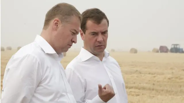 Леонид Маркелов и президент России Дмитрий Медведев. 2010 год