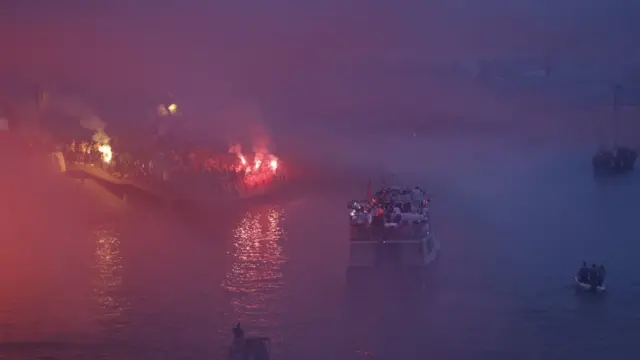 Crvena zvezda, proslava titule, navijači Zvezde, Delije