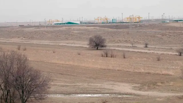 Zona desértica en Khorgos