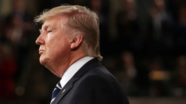 Президент США Дональд Трамп в конгрессе США