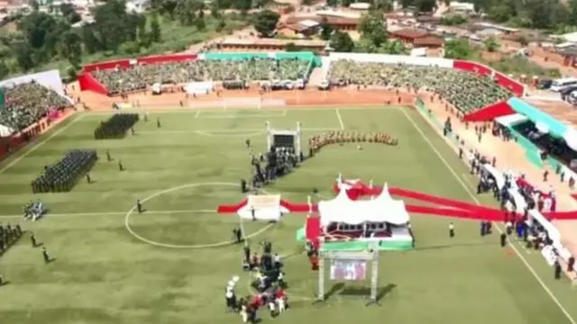 Sherehe ya kumuapisha inbafanyika katika uwanja wa I