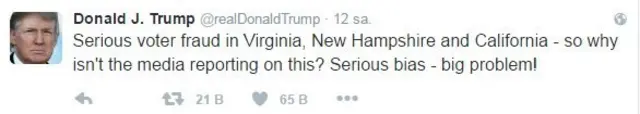 Donald Trump tweet