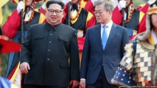 ਕਿੰਮ ਯੌਂਗ-ਉਨ ਅਤੇ ਮੂਨ ਜੇ-ਇਨ