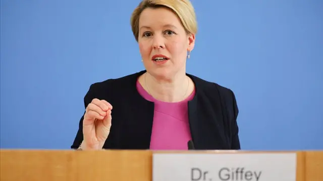 Almanya Federal Aile Bakanı Franziska Giffey