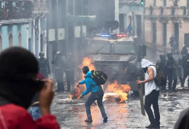 protestas en Ecuador