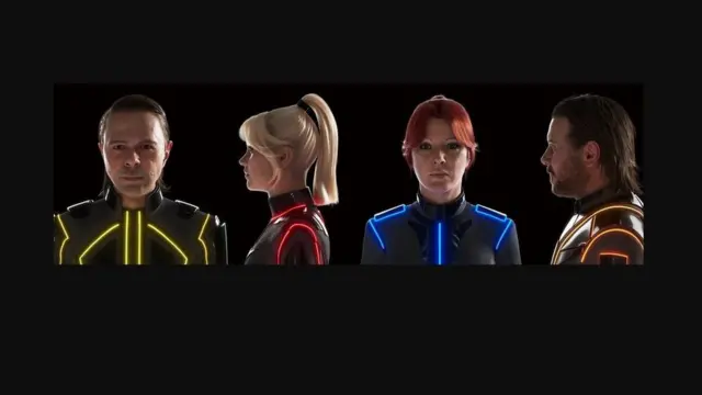 نسخ إلكترونية شبيهة بشخصيات أعضاء فرقة أبا