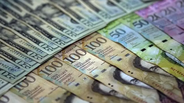 Dólares y bolívares.