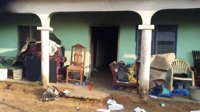 Remains of di House of MOSOP President inside Nyokuru Community