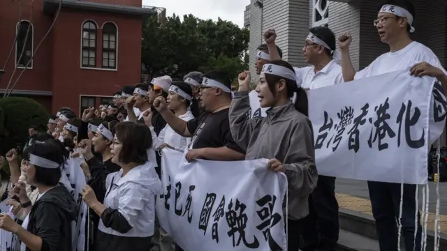 民进党形容立法过程让台湾国会"香港化"