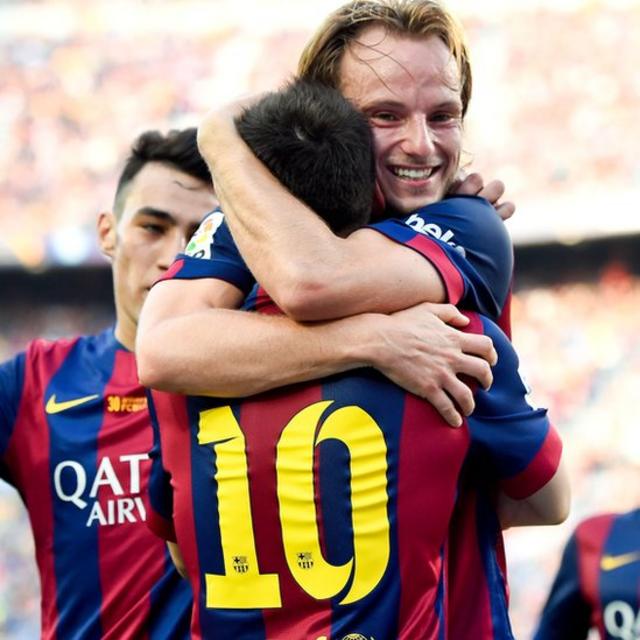 Rakitic y Messi