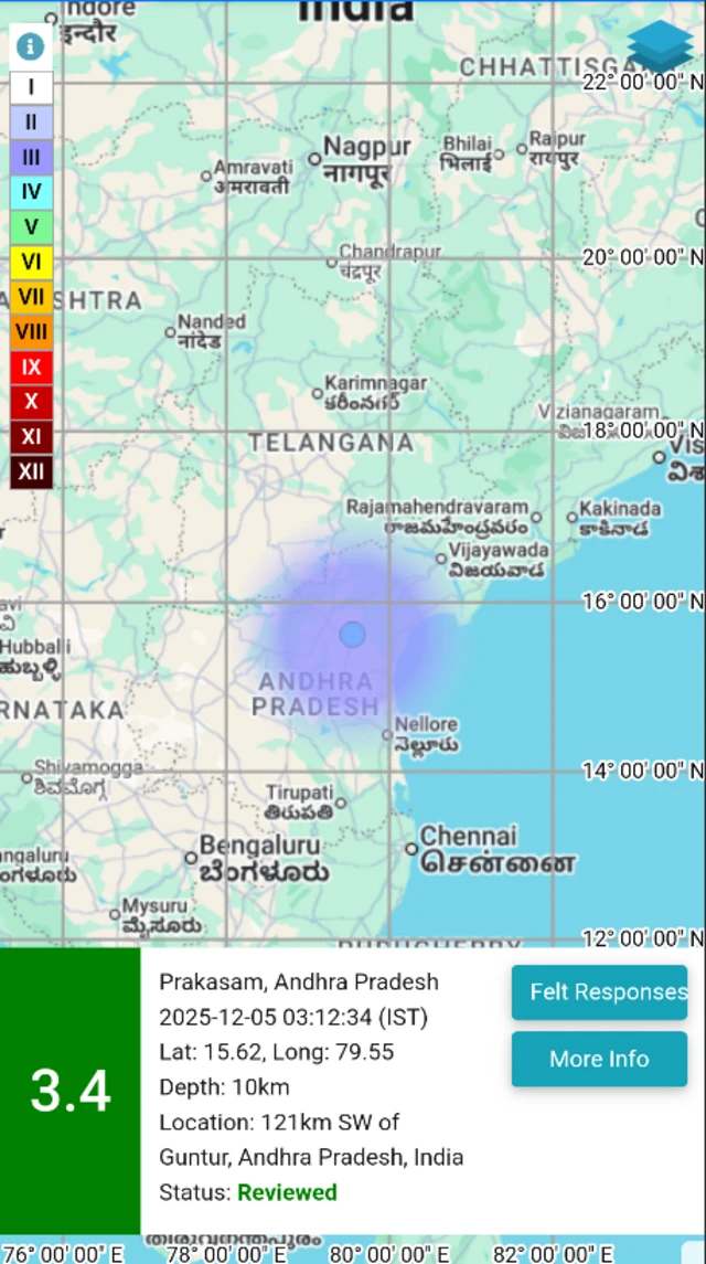 ప్రకాశం జిల్లాలో భూ ప్రకంపనలు