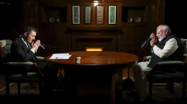 அமெரிக்க பாட்காஸ்டருக்கு மோதி பேட்டி