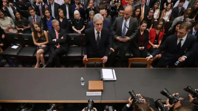 Robert Mueller testificando ante el Comité Judicial de la Cámara de Representantes, el 24 de julio de 2019.