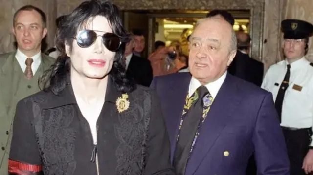 माइकल जैक्सन के साथ मोहम्मद अल फ़याद