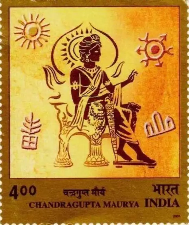 சந்திரகுப்த மெளரியர் நினைவாக வெளியிடப்பட்ட அஞ்சல்தலை 