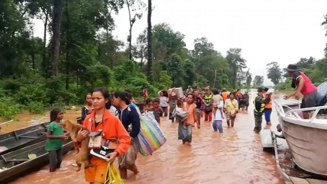 Lào, vỡ đập thủy điện