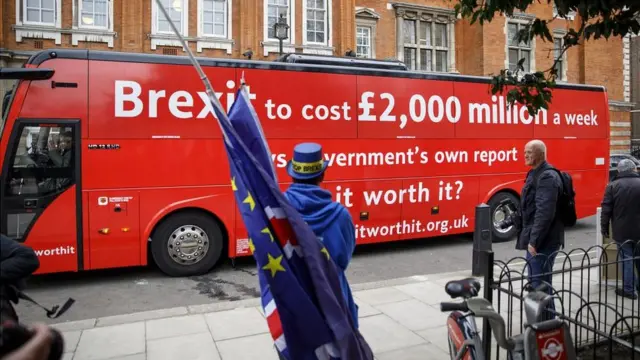 Агитационный автобус противников брексита