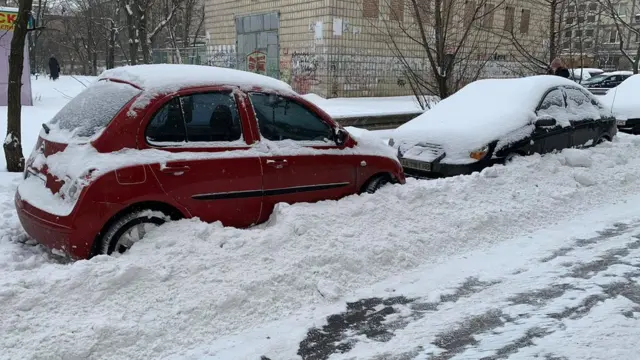 Оболонь в снігу