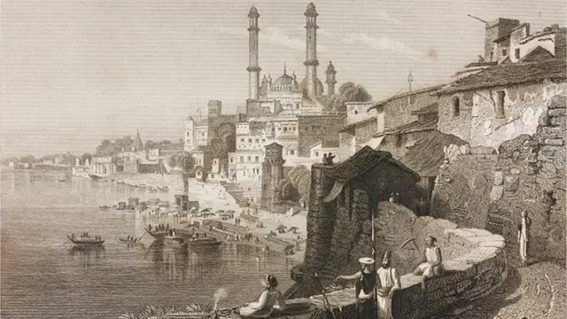 19వ శతాబ్దం నాటి జ్ఞానవాపి మసీదు పెయింటింగ్