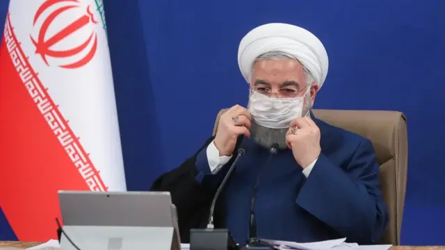 رئیس جمهور ایران گفته دو سالی که توافق هسته ای برجام با حضور آمریکا اجرا می شد "زمان تنفس ما بود